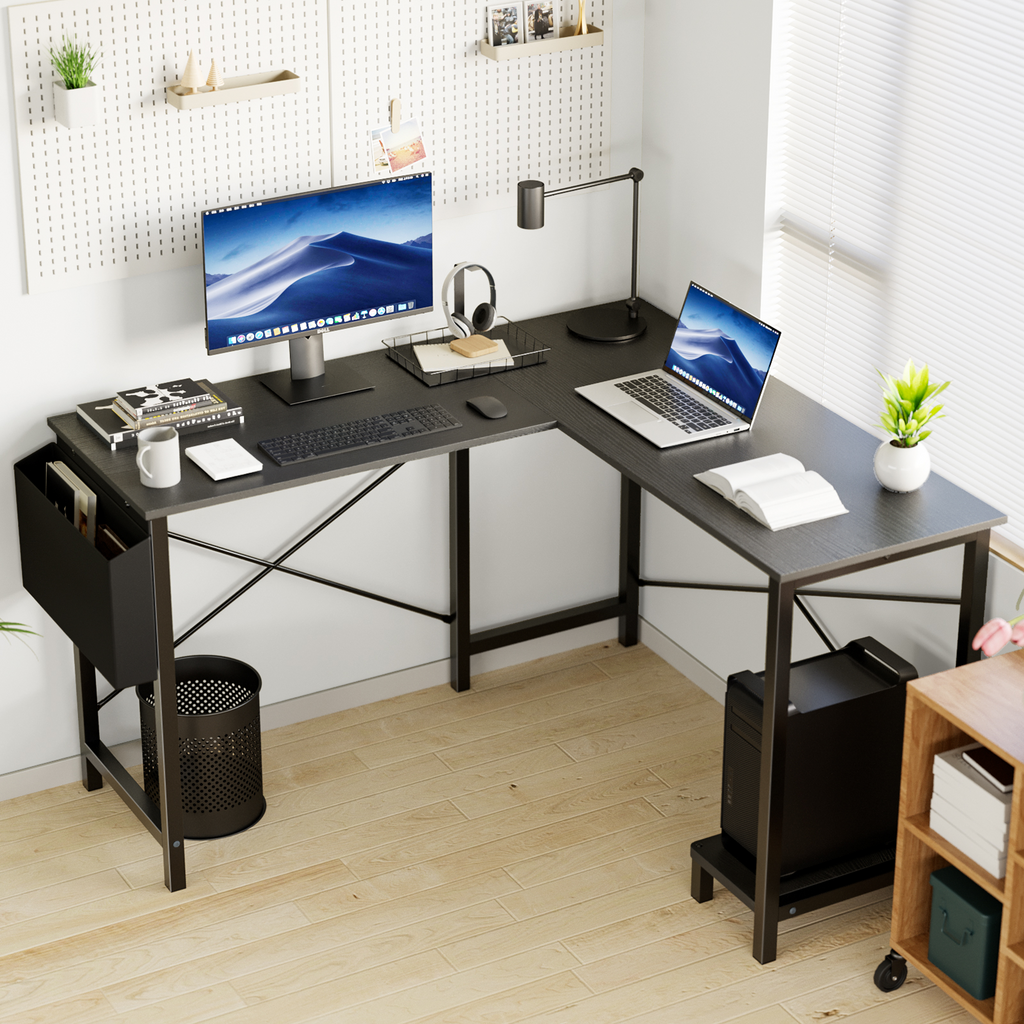 L-shaped Computer Desk With Power Socket