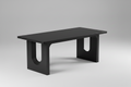 Black Desk with Solid Black Top