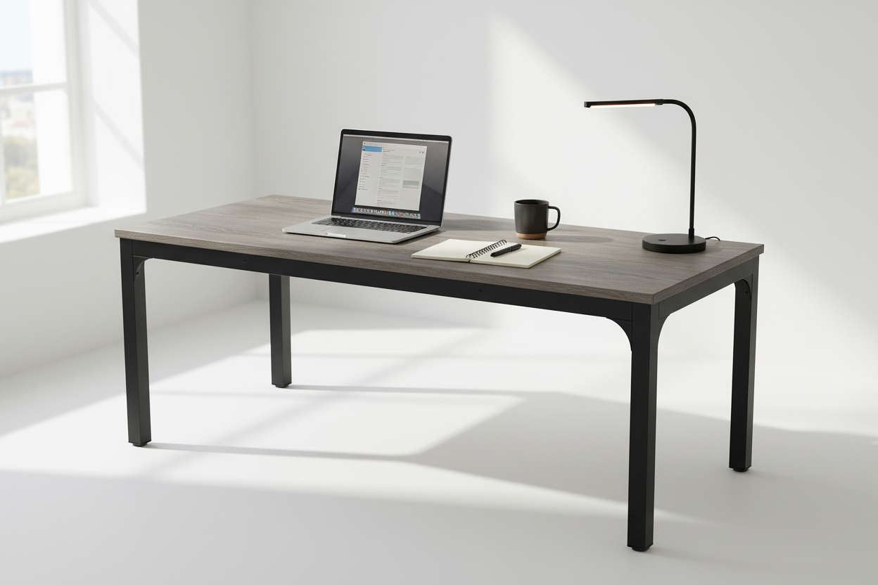 Desk in Use - Styled Workspace