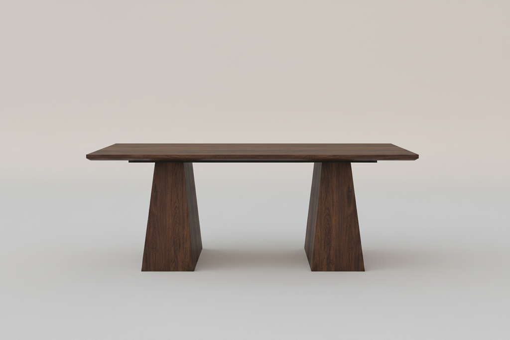 Desk with gray background