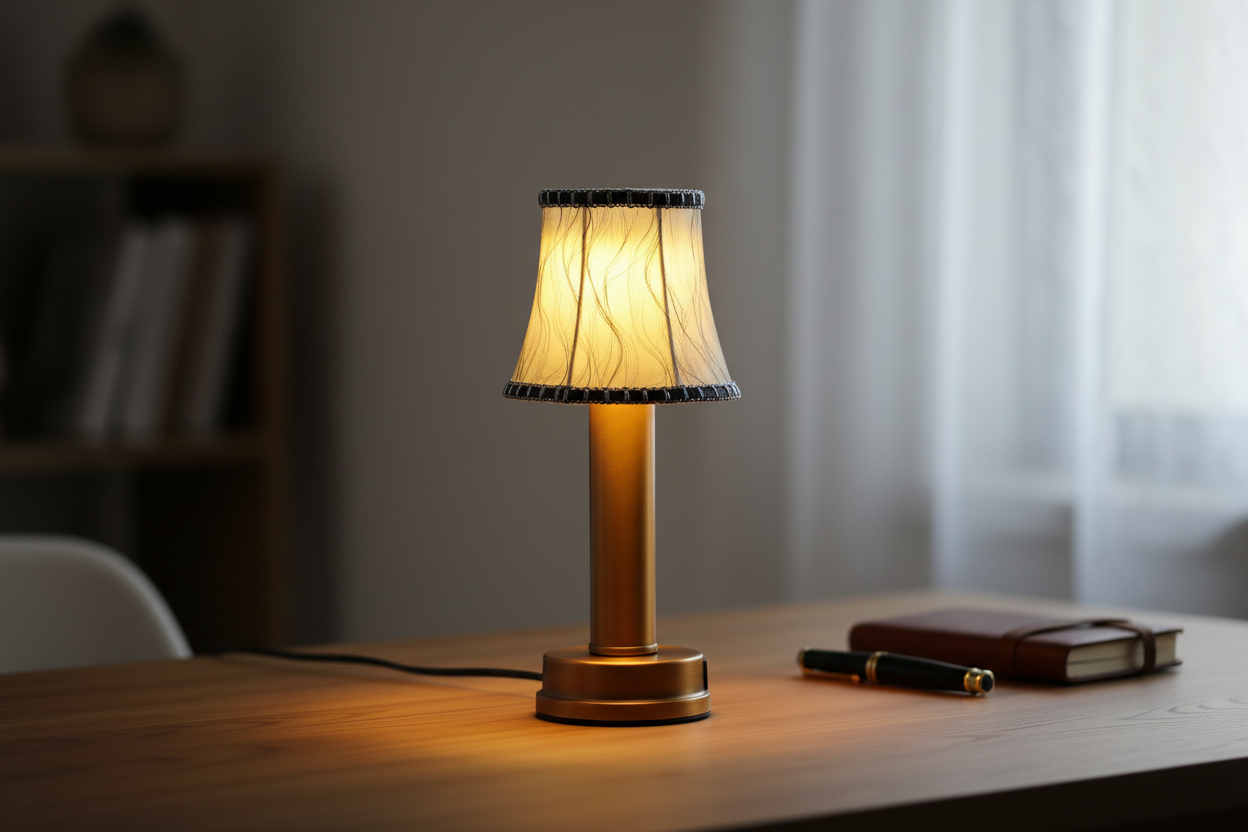 Lamp on a Desk