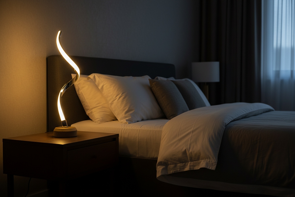 Lamp on Nightstand