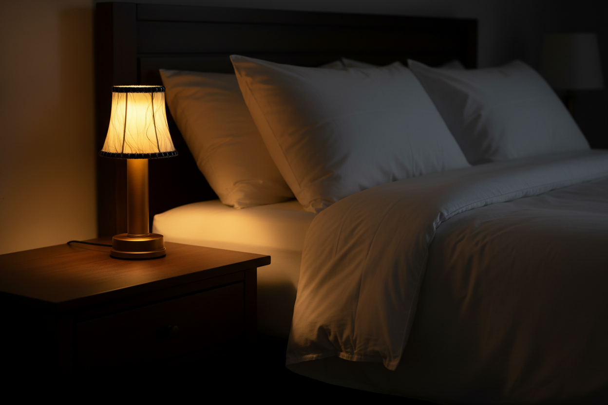 Lamp on Nightstand