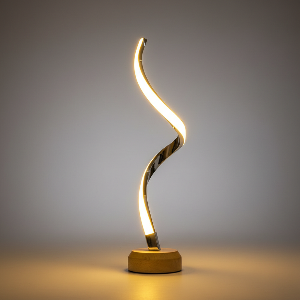 LED Spiral Table Lamp