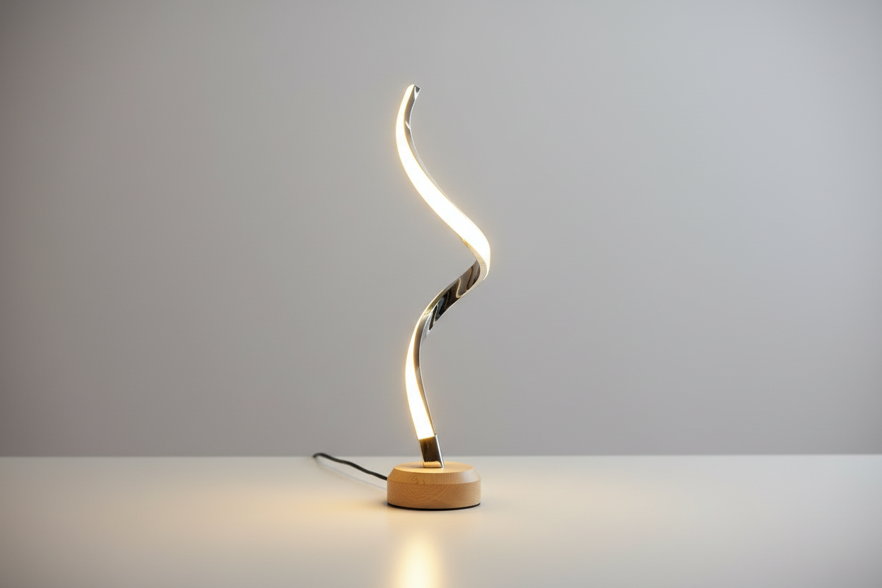 Spiral LED Lamp - Simple Background